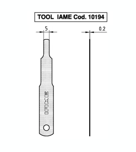 IAME .2mm GAUGE FOR CHECKING TIMING SYSTEM