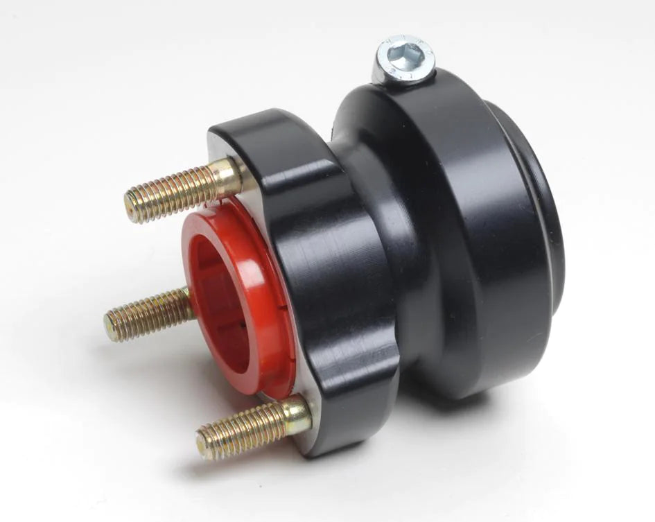 ALUMINUM REAR HUB 40/95-8 BLACK ANODIZED