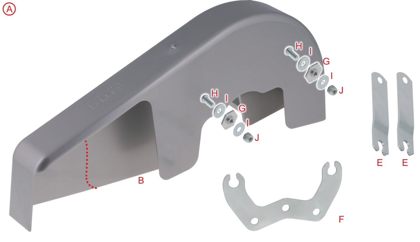 COMPLETE NTEGRAL CHAIN GUARD KIT