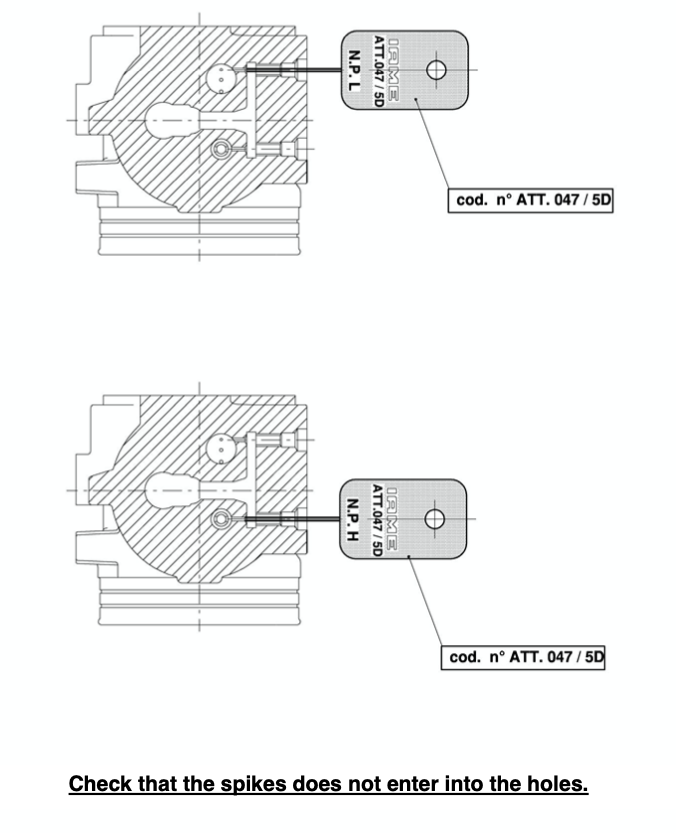 IAME KA100 "NO GO" CARB GAUGE FOR HOLE DIAMETER