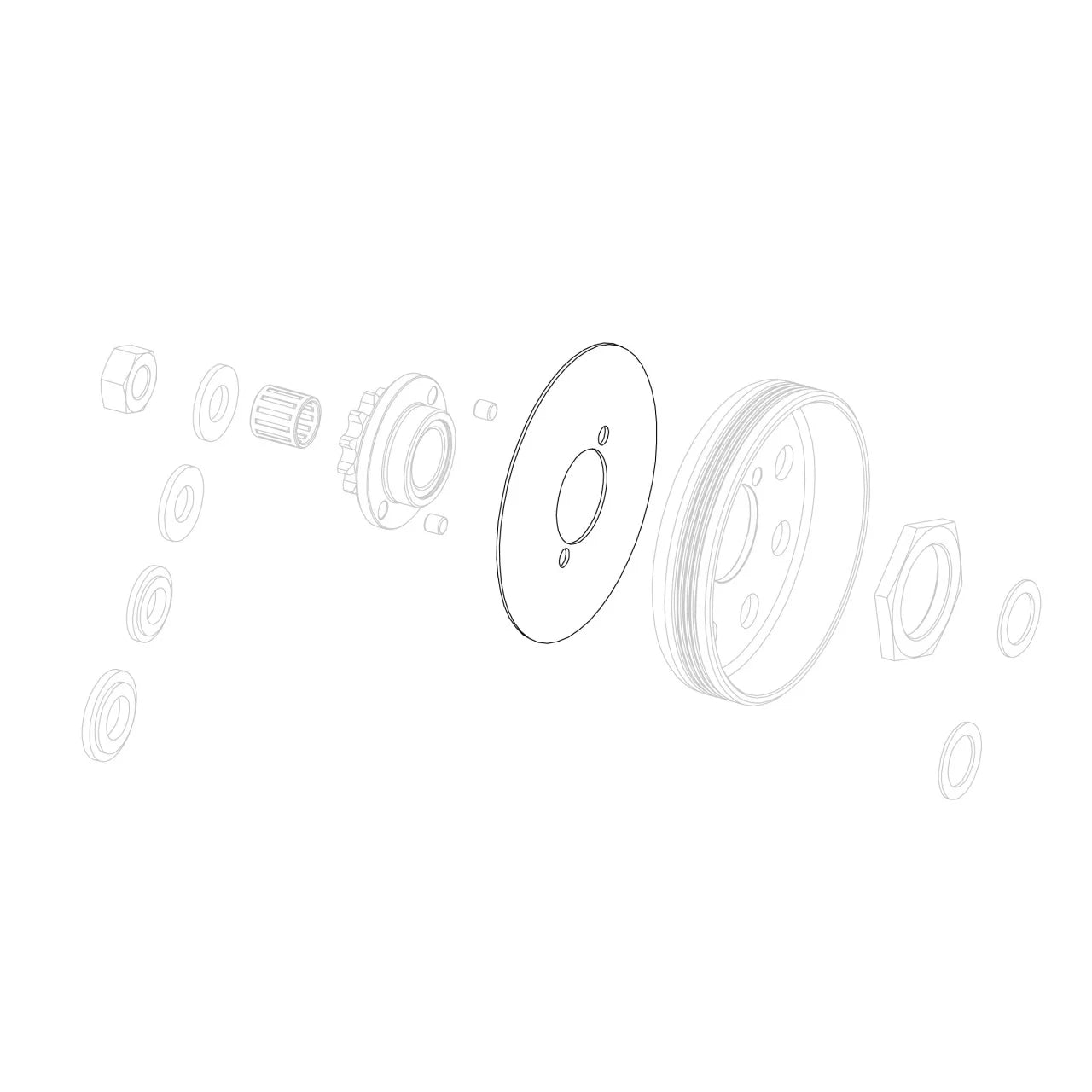 Clutch housing plate (homologat. ACI-CSAI)W7000507300200