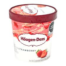 HAAGEN-DAZS ICE CREAM STRAWBERRY