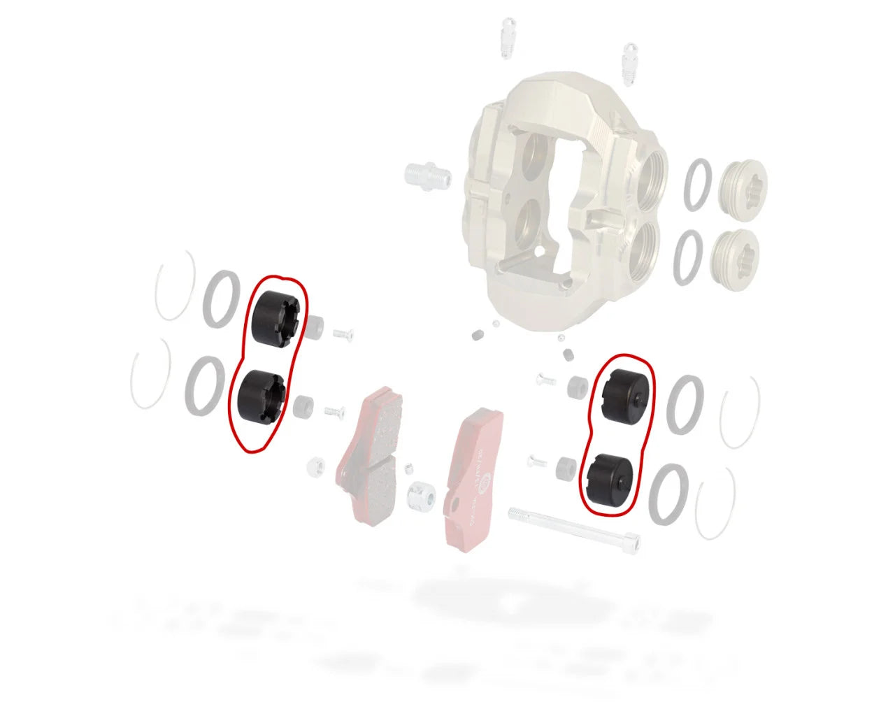 FRONT BRAKE CALIPER PISTON KZ BSS 0100.G11A