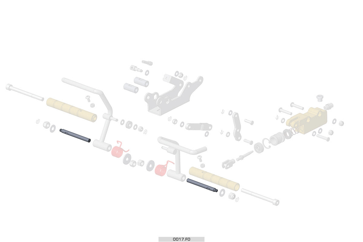 0017.F0 Rudder pedal screw