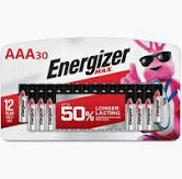 AAA ENERGIZER BATTERIES EACH ONE