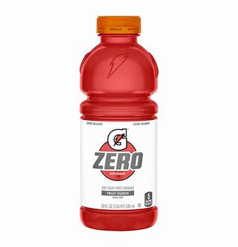 GATORADE ZERO FRUIT PUNCH 20OZ