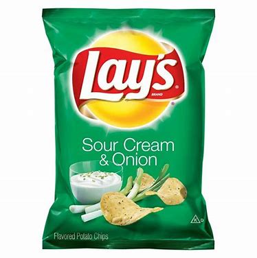 LAYS SOUR CREAM AND ONION