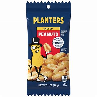 PLANTERS SALTED PEANUTS 1OZ