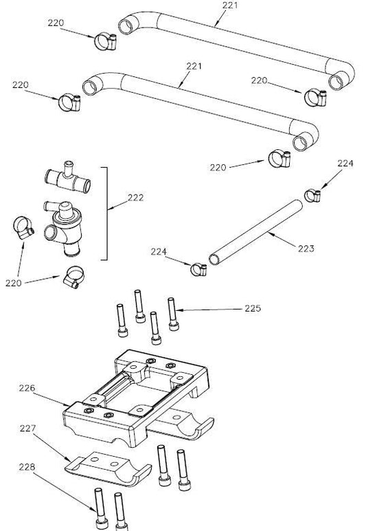 226. Bare Engine Plate Rok