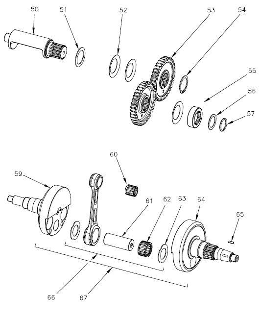 61. Drilled crank pin 20x50