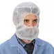 HAIR AND BEARD NET COMBO WHITE BOX X 100