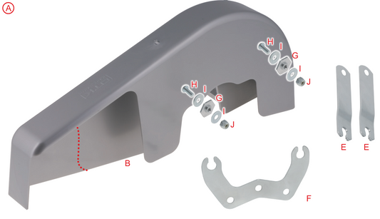 COMPLETE NTEGRAL CHAIN GUARD KIT