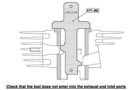 ATT-005 IAME Swift "NO GO" Gauge for Exhaust & Intake Port Height