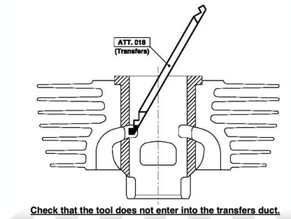 ATT-018 IAME Swift "NO GO" Gauge for Exhaust & Transfer Port Height