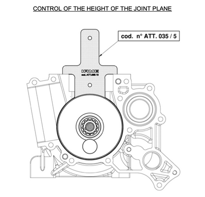 ATT-035/5 IAME X30 Cylinder Base Height Gauge