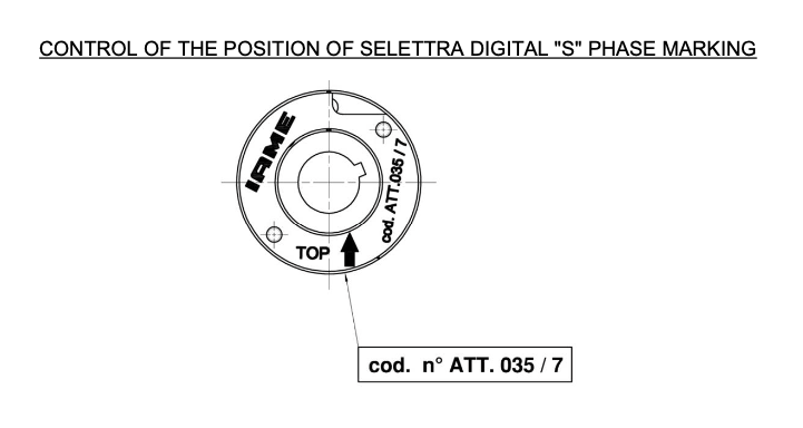 ATT-035/7 IAME X30 Checking Tool Advance Timing Notch Position for Blue X30 Ignition