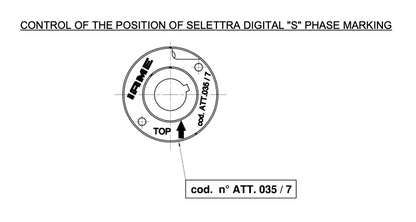 ATT-035/7 IAME X30 Checking Tool Advance Timing Notch Position for Blue X30 Ignition